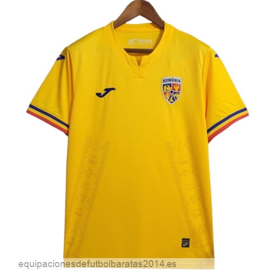 Nuevo Tailandia 1ª Camiseta Rumania 2023 Amarillo Baratas